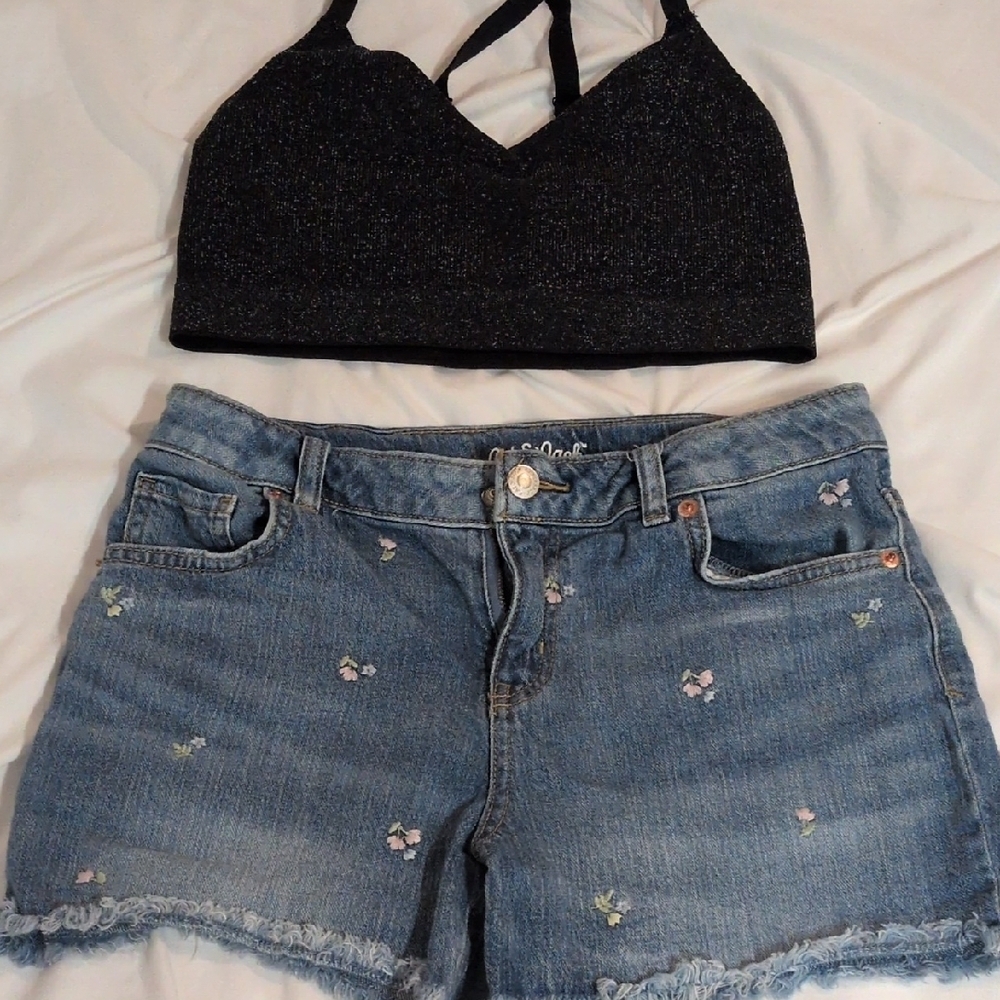 Cat & Jack Black Crop Tank Top